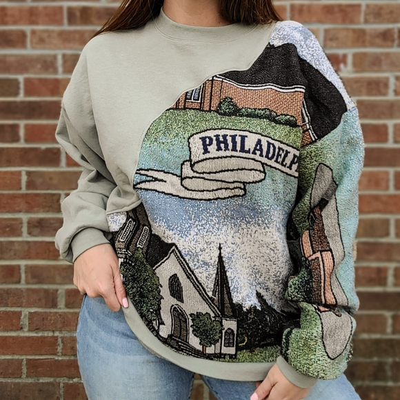 Vintage Church Tapestry Crewneck - Picture 1 of 7